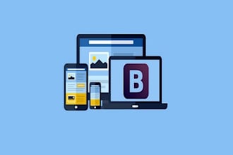 convert PSD to responsive HTML5 css3 using bootstrap
