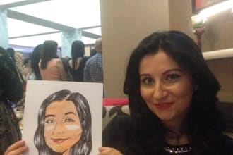 draw a cute caricature from your photo