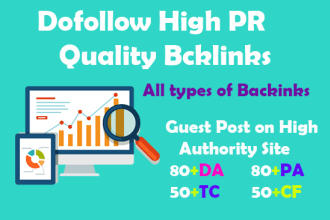 provide you high PR quality backlinks