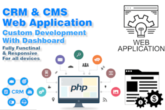 develop custom coded crm, cms, and PHP web application
