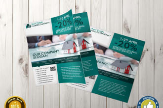 design real estate flyer or poster