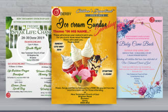 design elegant church flyer