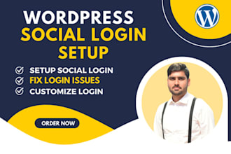 add social login or fix social login to wordpress website