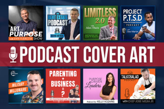 design a professional podcast cover art