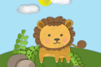 draw a paper cut illustration