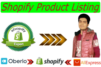 do professional shopify product listing