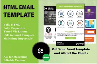 create template,write content of your emails