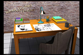 design a simple and professional illutrastion in 3D, 2D or general graphics and art within 5 days
