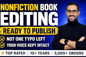 edit and proofread your nonfiction book by a human editor