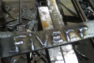 weld your name on a piece of metal
