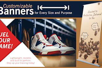 create custom size banner