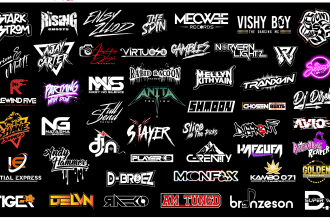design dj, typography, hip hop, producer, business, calligraphy logo designs