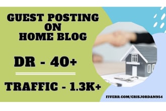 publish your guest post on a dr 40 home blog