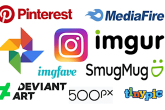 do 10 image submission to 40 high  PR image sharing sites