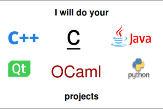 do your python qt c cpp and ocaml projects