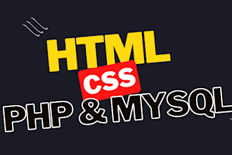 do HTML CSS javascript PHP and mysql website bugs fix