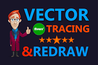 convert vector tracing or logo redraw asap