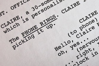 proofread, format, and line edit your screenplay or script