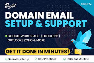 set up business email on google workspace, office 365, outlook, godaddy