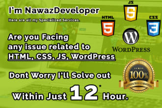 fix wordpress errors, issues, and bugs within 6 to 12 hours