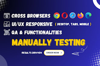 do QA, cross browser, responsive test and fix all these issues