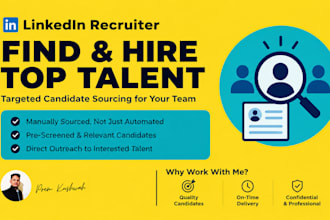 manage end to end recruitment as your technical recruiter