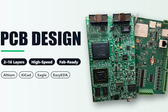 do multilayer pcb design and pcb layout in altium, kicad or eagle