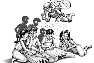 illustrate your childrens book in a painterly or cartoon style