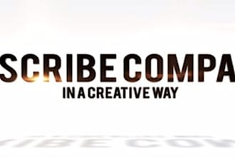make a COMMERCIAL video describing your services or company read description first
