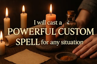 cast a powerful custom spell for any situation or desire