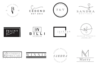 design flat minimalist logo