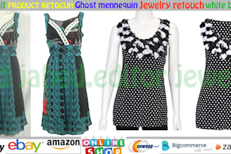 do ghost mannequin cloth, background remove
