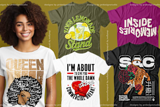 do amazing typography tshirt design
