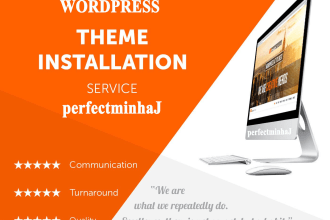 wordpress theme install and content upload