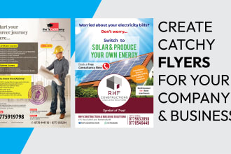 design awesome flyers, broucher and calendar