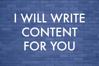 write content for you