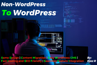 convert existing website into wordpress