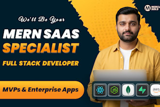 be full stack developer for web application using mern, mean