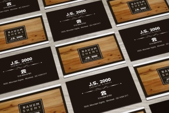 professional business card or visiting card