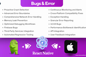 resolve bugs and issues in your react native cli