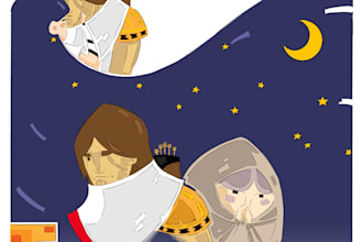 create beautiful children book illustration