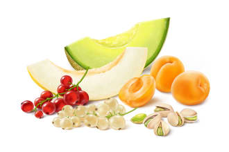 illustrate digitally realistic fruits or veggies