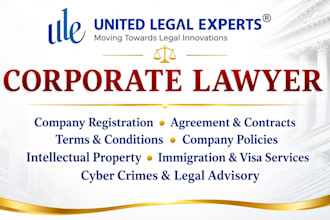be your corporate lawyer