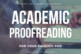 proofread your finished phd