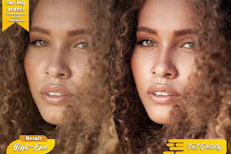 do photo editing and retouching portrait photos in photoshop