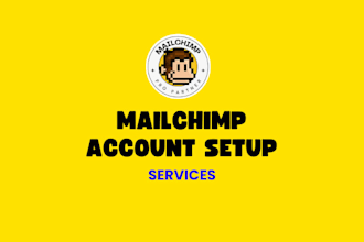 set up your mailchimp account and import contacts