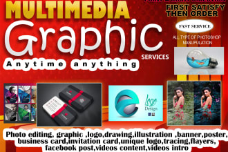stunning logo, banners, posters and visual branding solution