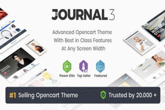 install or customize opencart journal 3 theme