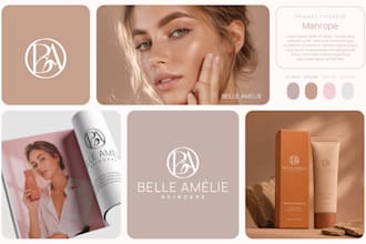 design a feminine logo and full branding package