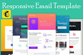 code psd to responsive html email mailchimp template